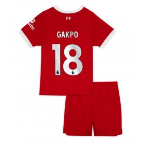 Liverpool Cody Gakpo #18 Heimtrikot 2023-24 Kurzarm (+ kurze hosen)